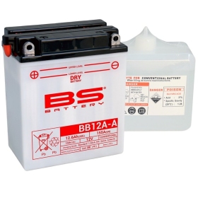 BS BATTERY Battery High performance with Acid Pack BB12A-A 12V 12.6H