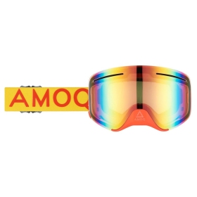 AMOQ Vision Vent+ Magnetic Motocross / Snow Goggles Yellow / Red (Red Mirror)