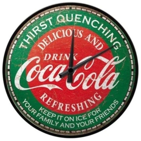 Clock Coca-Cola - Thirst Quenching Green