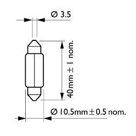 Philips bulb 12V 5W SV8,5