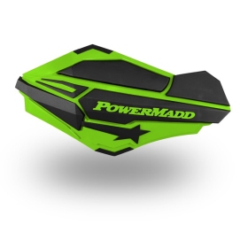 Powermadd Sentinel rankų apsaugos Kawasaki žalia/juoda