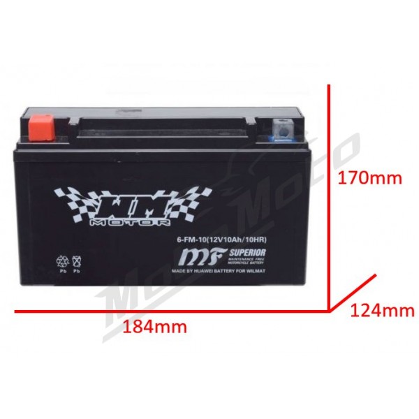 Battery 6-FM-10 12V 10Ah