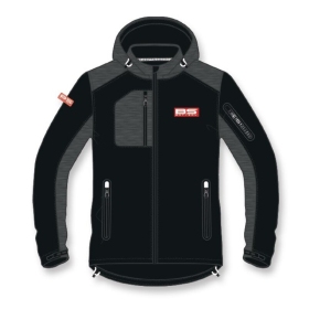 BS BATTERY BS Factory Softshell Jacket - Black/Grey Size S