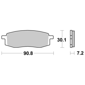 Sbs Brakepads 580HF Ceramic YAMAHA