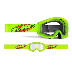 Goggles FMF POWERCORE Core Yellow - Clear Lens