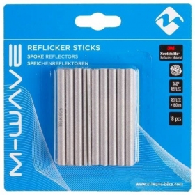 BICYCLE REFLECTOR STRIPS M-WAVE ON THE SPOKES 70mm 18PCS.