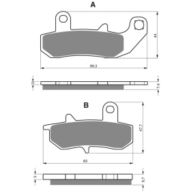 GOLDFREN Brake Pads 065 AD Suzuki