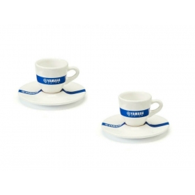 Espresso kavos puodeliai su lėkštutėmis YAMAHA RACING (2kompl.)