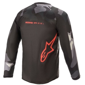 Alpinestars Junior Jersey Racer Tactical Camo/Red Fluo