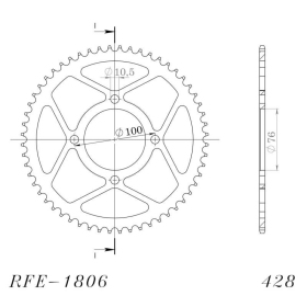 Supersprox / JT Rear sprocket 1806.56 56t