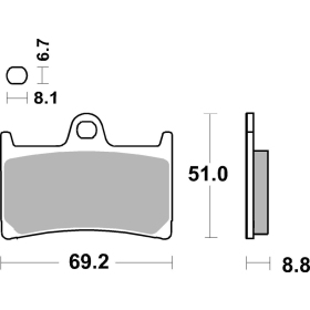   Brembo Brakepads Maxi-Scooter TRIUMPH / HONDA / SUZUKI / YAMAHA / KAWASAKI / BMW / MV AGUSTA