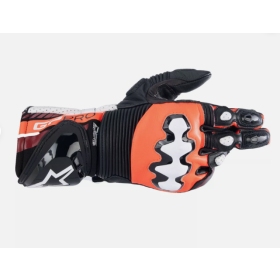 Alpinestars Gloves GP Pro v4 Black/Red Fluo/White