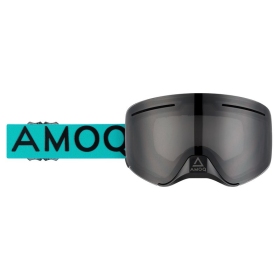 AMOQ Vision Vent+ Magnetic Motocross / Snow Goggles Turqoise / Black (Smoke Lens)