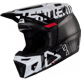 Leatt 9.5 Carbon Ghost Motocross Helmet + Leatt Velocity 6.5 Iriz Goggles