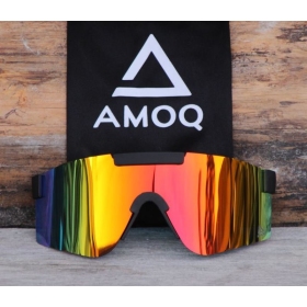 AMOQ Comet Sunglasses Black (Red Mirror) Polarized