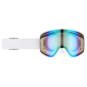 AMOQ Vision Vent+ Magnetic Motocross / Snow Goggles Whiteout (Gold Mirror)