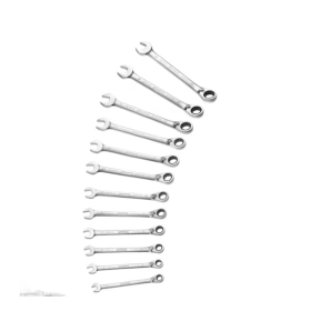 EXPERT set of 12 ratchet combination wrenches