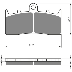 GOLDFREN Brake Pads 318 S3 Bmw K 1600 Gt / Gtk 2011-2020