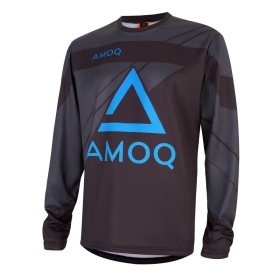 AMOQ Snowcross Jersey YOUTH Grey/Sky Blue