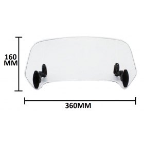 Wind deflector kit LARGE 360x160mm (fasteners)
