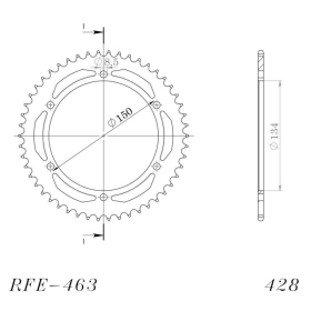 Supersprox / JT Rear sprocket 463.48 48t