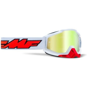 FMF POWERBOMB Goggle Rocket White - True Gold Lens