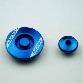 Scar oil cap YAMAHA blue