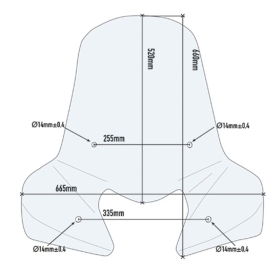 Givi windsreen, transparent HONDA NSC/ SH 50-300 07-22, KEEWAY LOGIK 125-150 13-15, YAMAHA DELIGHT 125 17-20