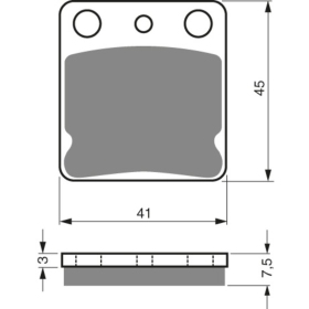 GOLDFREN Brake Pads 144 AD Kawasaki / Suzuki