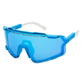 AMOQ Align Performance Sunglasses Blue / White (Ice Blue Mirror)