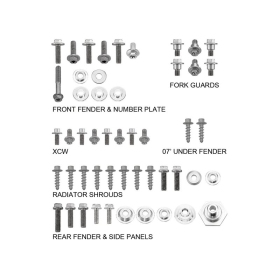 Sixty5 Body Panel Hardware Pack KTM SX/ SX-F 125-450 07-10