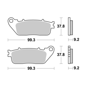 Sbs Brakepads 862LS Sintered HONDA