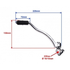 Užkūrimo kojelė ATV / KROSINIO 125 / 150 XY150-17 4T 16mm dantračiui