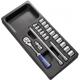 EXPERT 3/8 Sockets & Ratchet Tools Module - Plastic Tray