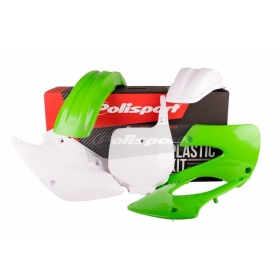 Polisport plastic kit KX85 2001-2013 White / Green