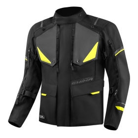 SHIMA RUNNER Men Textile Jacket Black / Yellow