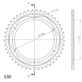 Supersprox / JT Rear sprocket 2011.45 45t