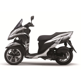 KUTVEK Velocity grafikos lipdukų komplektas balta / juoda Yamaha Tricity 125