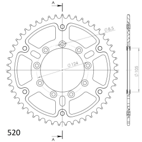 Supersprox Stealth Rear sprocket TM Gold 49