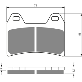 GOLDFREN Brake Pads 141 S3 Aprilia / Bmw / Ducati / Husqvarna / Ktm / Moto Guzzi / Victory