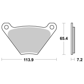  Sbs Brakepads 513CT Carbon Tech HARLEY-DAVIDSON