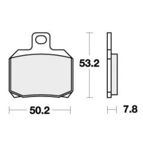 SBS stabdžių trinkelės 730RST Racing Sintered