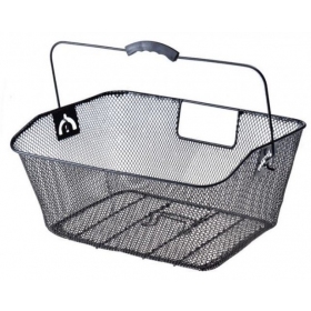 Rear basket with handle for bicycle 410x310x160 mm