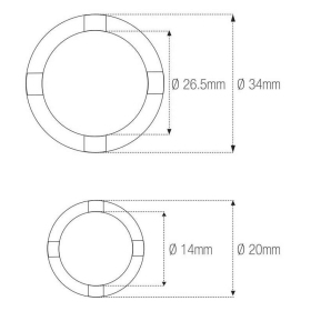 MOTION PRO Spanner Nut Socket Suzuki 14/20mm 26,5/34mm