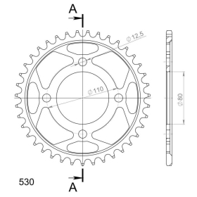 Supersprox / JT Rear sprocket 284.39 39t