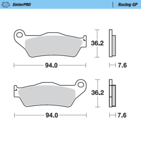 Moto-Master Brakepads KTM: 125-200-250-300-350-360-380-440-500, All SX E