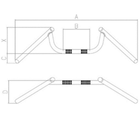 Universalus plieninis vairas 725mm TOMMASELLI Condor Plus 