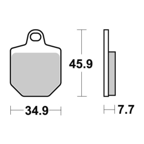 Sbs Brakepads 843RSI Racing Sintered KTM