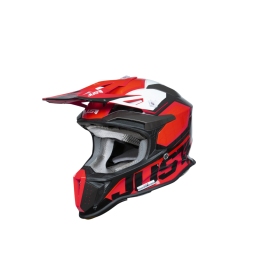 Helmet Just1 J18 F Hexa White/Fluo Red/Black 