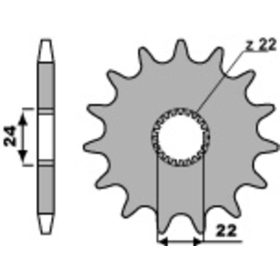 PBR Steel Standard Front Sprocket 406 - 520 APRILIA / HM 125cc 1988-2015